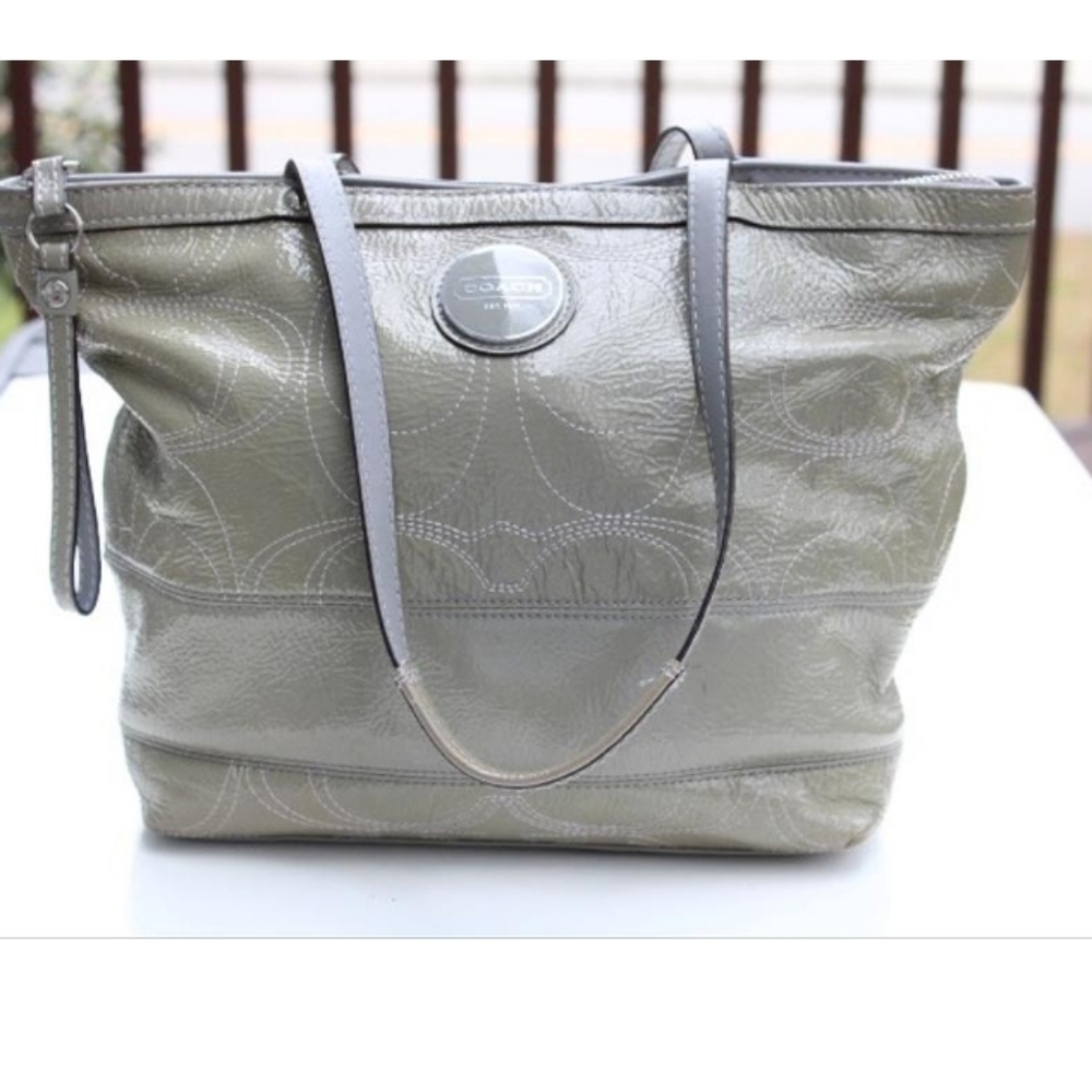 COACH Sage Green Shoulder Bag